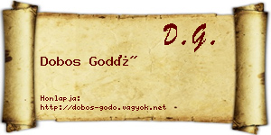 Dobos Godó névjegykártya